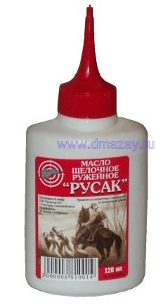 Масло щелочное ружейное РУСАК в масленке 120 мл